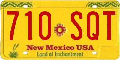 NM license plate 710SQT