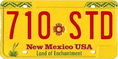 NM license plate 710STD
