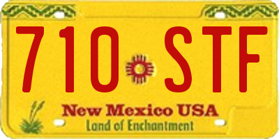 NM license plate 710STF