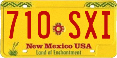 NM license plate 710SXI