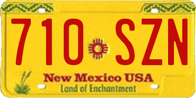 NM license plate 710SZN