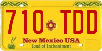 NM license plate 710TDD