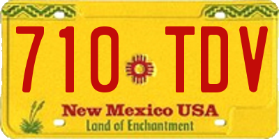 NM license plate 710TDV