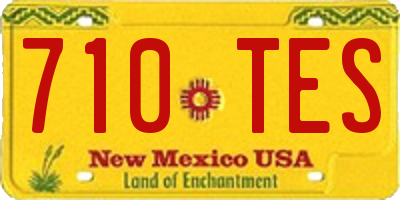 NM license plate 710TES