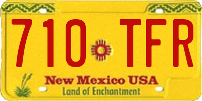 NM license plate 710TFR