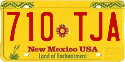 NM license plate 710TJA