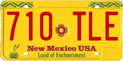 NM license plate 710TLE
