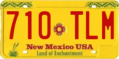 NM license plate 710TLM