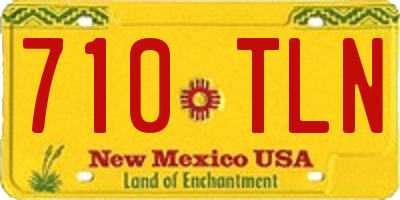NM license plate 710TLN