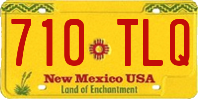 NM license plate 710TLQ