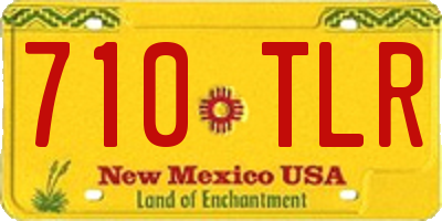 NM license plate 710TLR