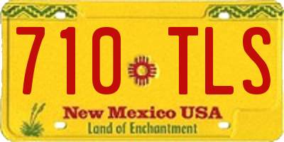 NM license plate 710TLS