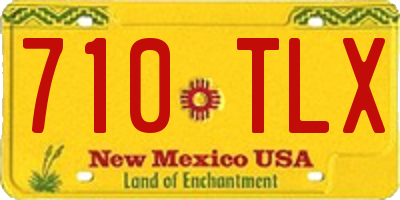 NM license plate 710TLX