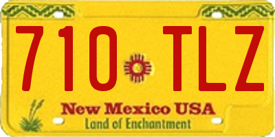 NM license plate 710TLZ