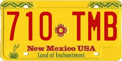 NM license plate 710TMB