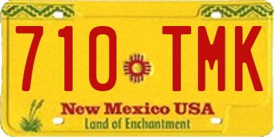 NM license plate 710TMK