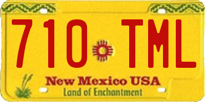 NM license plate 710TML