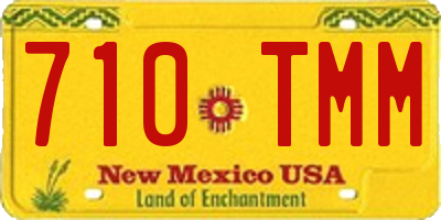 NM license plate 710TMM