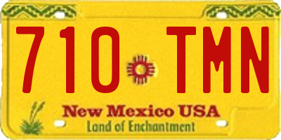 NM license plate 710TMN