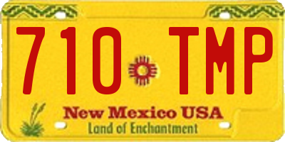 NM license plate 710TMP