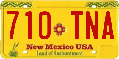 NM license plate 710TNA