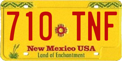 NM license plate 710TNF