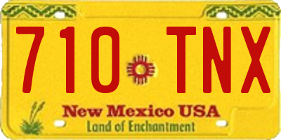 NM license plate 710TNX