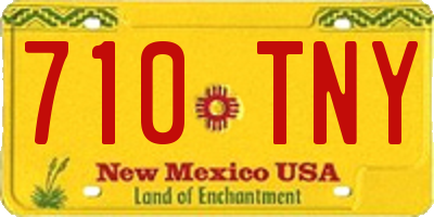 NM license plate 710TNY