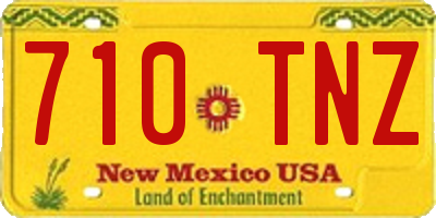 NM license plate 710TNZ