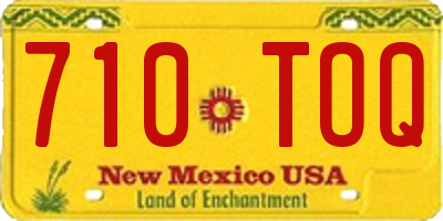 NM license plate 710TOQ