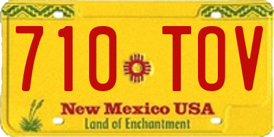 NM license plate 710TOV