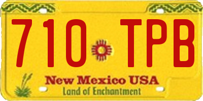 NM license plate 710TPB