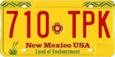 NM license plate 710TPK