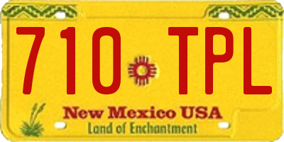 NM license plate 710TPL