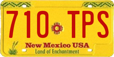 NM license plate 710TPS