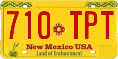 NM license plate 710TPT