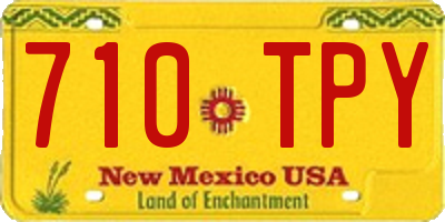 NM license plate 710TPY