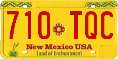 NM license plate 710TQC