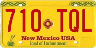 NM license plate 710TQL