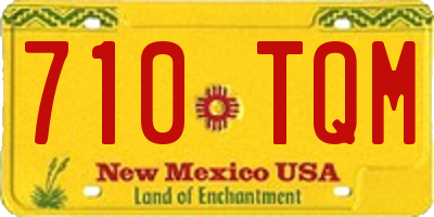 NM license plate 710TQM