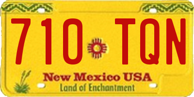 NM license plate 710TQN