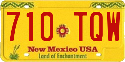 NM license plate 710TQW
