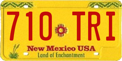 NM license plate 710TRI