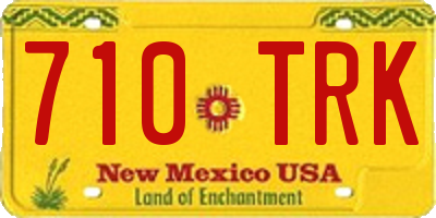 NM license plate 710TRK