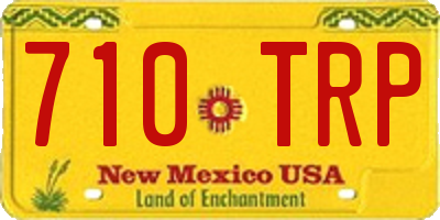 NM license plate 710TRP
