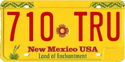 NM license plate 710TRU