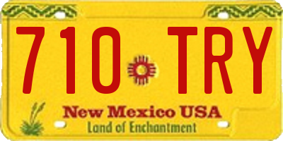 NM license plate 710TRY