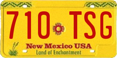 NM license plate 710TSG