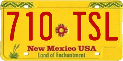 NM license plate 710TSL