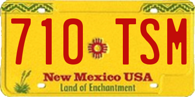 NM license plate 710TSM